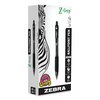 Zebra Pen Z-Grip Ballpoint Pen, Retractable, Medium 0.7 mm, Black Ink, Black Tinted Barrel, PK12 23910